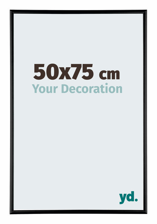 Austin Aluminium Bilderrahmen 50x75cm Schwarz Hochglanz Vorne Messe | Yourdecoration.at