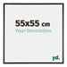 Austin Aluminium Bilderrahmen 55x55cm Schwarz Hochglanz Vorne Messe | Yourdecoration.at