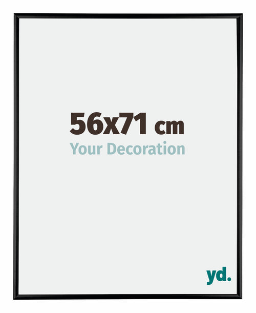 Austin Aluminium Bilderrahmen 56x71cm Schwarz Hochglanz Vorne Messe | Yourdecoration.at