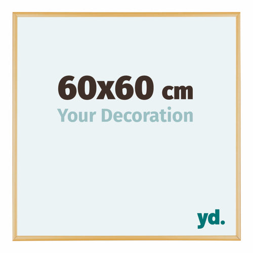 Austin Aluminium Bilderrahmen 60x60cm Gold Vintage Vorne Messe | Yourdecoration.at
