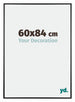 Austin Aluminium Bilderrahmen 60x84cm Schwarz Hochglanz Vorne Messe | Yourdecoration.at