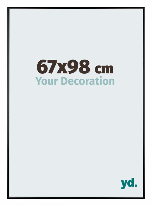 Austin Aluminium Bilderrahmen 67x98cm Schwarz Hochglanz Vorne Messe | Yourdecoration.at