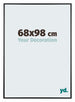 Austin Aluminium Bilderrahmen 68x98cm Schwarz Hochglanz Vorne Messe | Yourdecoration.at