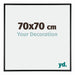 Austin Aluminium Bilderrahmen 70x70cm Schwarz Hochglanz Vorne Messe | Yourdecoration.at