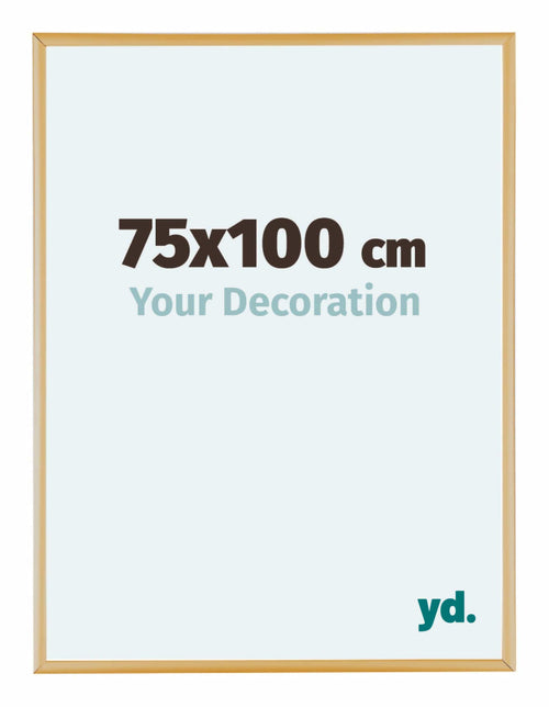 Austin Aluminium Bilderrahmen 75x100cm Gold Vintage Vorne Messe | Yourdecoration.at