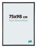 Austin Aluminium Bilderrahmen 75x98cm Schwarz Hochglanz Vorne Messe | Yourdecoration.at