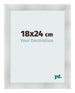 Bilderrahmen 18x24cm Aluminium Gebürstet MDF Pisa Vorne Messe | Yourdecoration.at