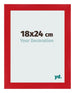 Bilderrahmen 18x24cm Rot MDF Pisa Vorne Messe | Yourdecoration.at