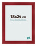 Bilderrahmen 18x24cm Weinrot Gewischt MDF Pisa Vorne Messe | Yourdecoration.at