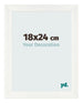 Bilderrahmen 18x24cm Weiß Vintage MDF Pisa Vorne Messe | Yourdecoration.at