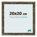 Bilderrahmen 20x20cm Blau Gold Meliert MDF Pisa Vorne Messe | Yourdecoration.at