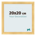 Bilderrahmen 20x20cm Gold Vintage MDF Pisa Vorne Messe | Yourdecoration.at