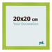 Bilderrahmen 20x20cm Grün MDF Pisa Vorne Messe | Yourdecoration.at