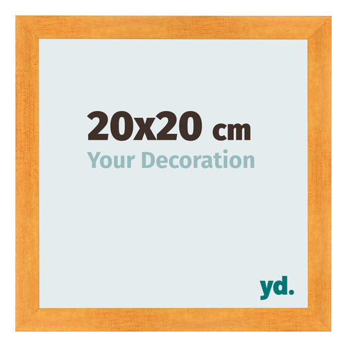 Bilderrahmen 20x20cm Orange MDF Pisa Vorne Messe | Yourdecoration.at
