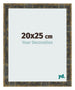 Bilderrahmen 20x25cm Blau Gold Meliert MDF Pisa Vorne Messe | Yourdecoration.at