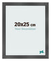 Bilderrahmen 20x25cm Schwarz Silber Poliert MDF Pisa Vorne Messe | Yourdecoration.at