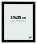 Bilderrahmen 20x25cm Schwarz Silber Poliert MDF Pisa Vorne Messe | Yourdecoration.at