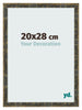 Bilderrahmen 20x28cm Blau Gold Meliert MDF Pisa Vorne Messe | Yourdecoration.at