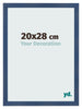 Bilderrahmen 20x28cm Dunkelblau Gewischt MDF Pisa Vorne Messe | Yourdecoration.at