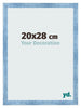 Bilderrahmen 20x28cm Hellblau Gewischt MDF Pisa Vorne Messe | Yourdecoration.at