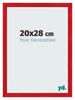 Bilderrahmen 20x28cm Rot MDF Pisa Vorne Messe | Yourdecoration.at