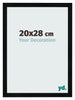 Bilderrahmen 20x28cm Schwarz Silber Poliert MDF Pisa Vorne Messe | Yourdecoration.at