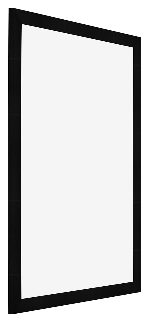 Bilderrahmen 20x28cm Schwarz Silber Poliert MDF Pisa Vorne Schrag | Yourdecoration.at