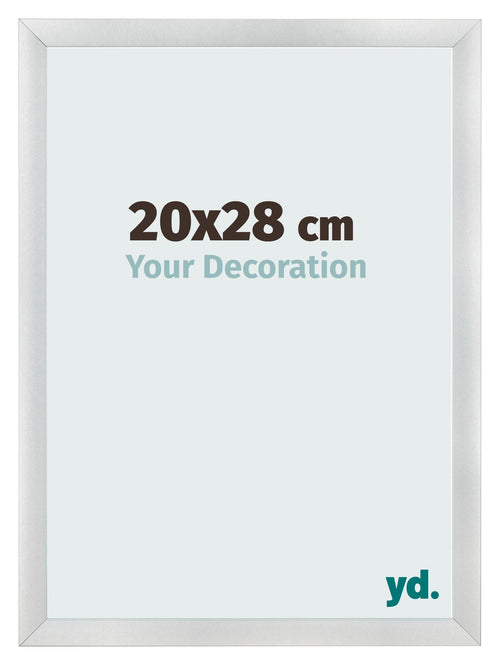 Bilderrahmen 20x28cm Silber Schwarz Gewischt MDF Pisa Vorne Messe | Yourdecoration.at