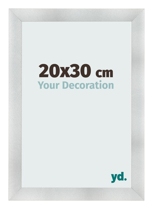 Bilderrahmen 20x30cm Aluminium Gebürstet MDF Pisa Vorne Messe | Yourdecoration.at