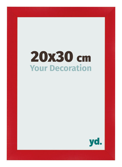 Bilderrahmen 20x30cm Rot MDF Pisa Vorne Messe | Yourdecoration.at