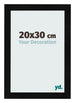 Bilderrahmen 20x30cm Schwarz Silber Poliert MDF Pisa Vorne Messe | Yourdecoration.at