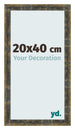 Bilderrahmen 20x40cm Blau Gold Meliert MDF Pisa Vorne Messe | Yourdecoration.at