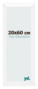 Bilderrahmen 20x60cm Weiß Vintage MDF Pisa Vorne Messe | Yourdecoration.at
