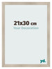 Bilderrahmen 21x30cm Eiche Rustikal MDF Pisa Vorne Messe | Yourdecoration.at
