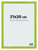 Bilderrahmen 21x30cm Grün MDF Pisa Vorne Messe | Yourdecoration.at