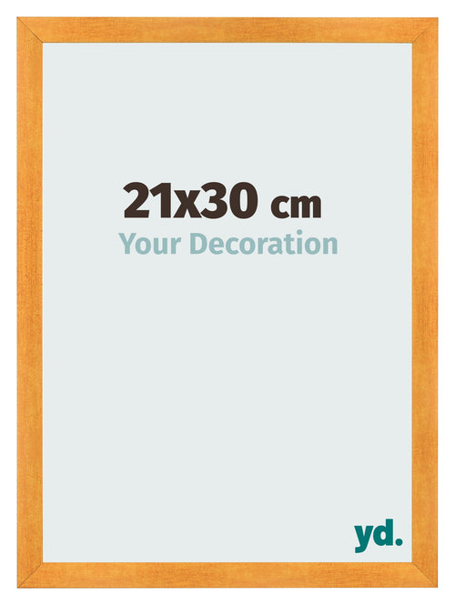 Bilderrahmen 21x30cm Orange MDF Pisa Vorne Messe | Yourdecoration.at