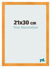 Bilderrahmen 21x30cm Orange MDF Pisa Vorne Messe | Yourdecoration.at