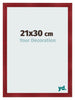 Bilderrahmen 21x30cm Weinrot Gewischt MDF Pisa Vorne Messe | Yourdecoration.at
