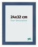 Bilderrahmen 24x32cm Dunkelblau Gewischt MDF Pisa Vorne Messe | Yourdecoration.at