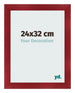 Bilderrahmen 24x32cm Weinrot Gewischt MDF Pisa Vorne Messe | Yourdecoration.at