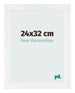 Bilderrahmen 24x32cm Weiß Vintage MDF Pisa Vorne Messe | Yourdecoration.at
