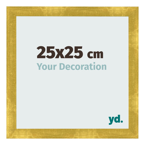Bilderrahmen 25x25cm Gold Vintage MDF Pisa Vorne Messe | Yourdecoration.at