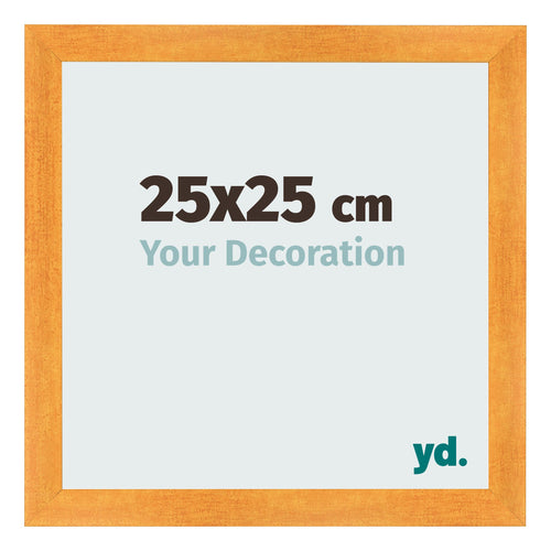 Bilderrahmen 25x25cm Orange MDF Pisa Vorne Messe | Yourdecoration.at