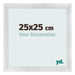 Bilderrahmen 25x25cm Silber Schwarz Gewischt MDF Pisa Vorne Messe | Yourdecoration.at