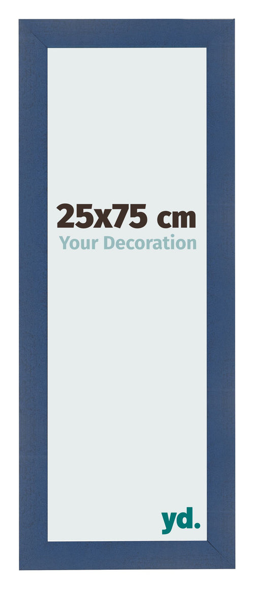 Bilderrahmen 25x75cm Dunkelblau Gewischt MDF Pisa Vorne Messe | Yourdecoration.at