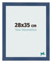 Bilderrahmen 28x35cm Dunkelblau Gewischt MDF Pisa Vorne Messe | Yourdecoration.at