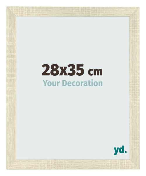 Bilderrahmen 28x35cm Sonoma Eiche MDF Pisa Vorne Messe | Yourdecoration.at