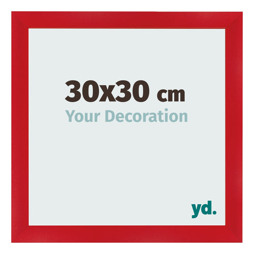 Bilderrahmen 30x30cm Rot MDF Pisa Vorne Messe | Yourdecoration.at