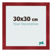 Bilderrahmen 30x30cm Weinrot Gewischt MDF Pisa Vorne Messe | Yourdecoration.at
