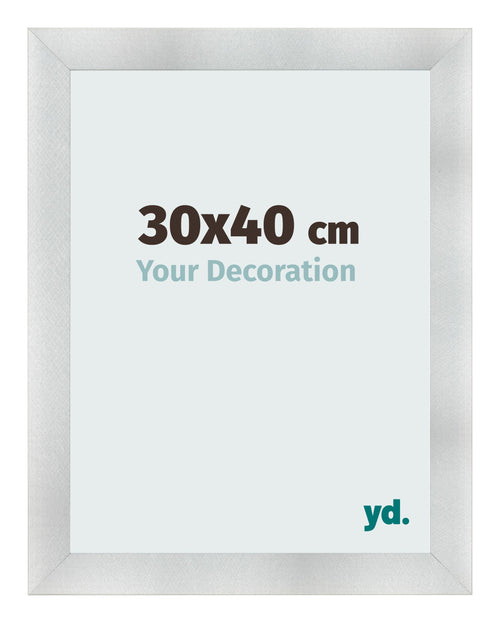 Bilderrahmen 30x40cm Aluminium Gebürstet MDF Pisa Vorne Messe | Yourdecoration.at